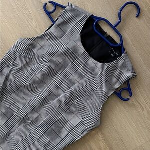 Theory Plaid Houndstooth Dress